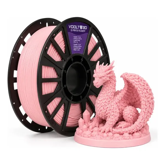 Filamento Voolt3D Pla Rosa Bebê 1kg Impressão 3D Nacional
