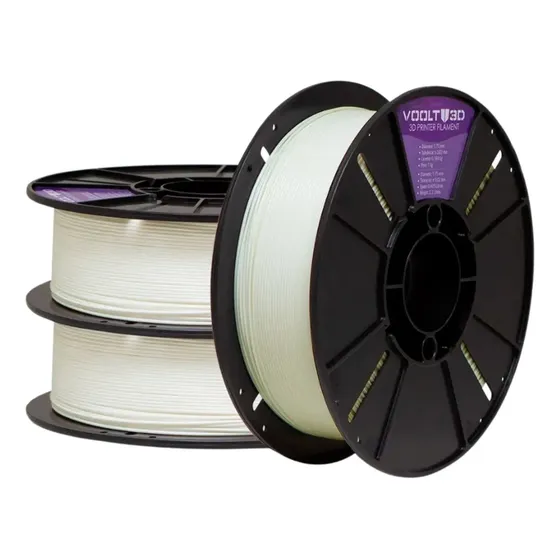 Kit Filamento Pla Branco 2x1kg Impressão 3D Premium Voolt3D